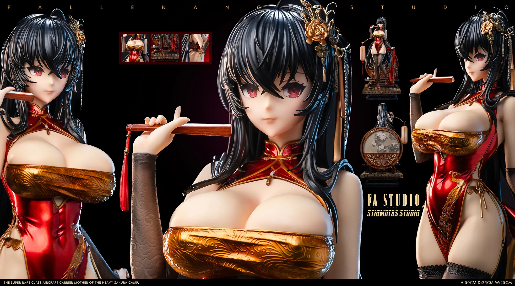Taihou - Racing Suit and Cheongsam (Ver. C) 1/4 Scale Statue Set
