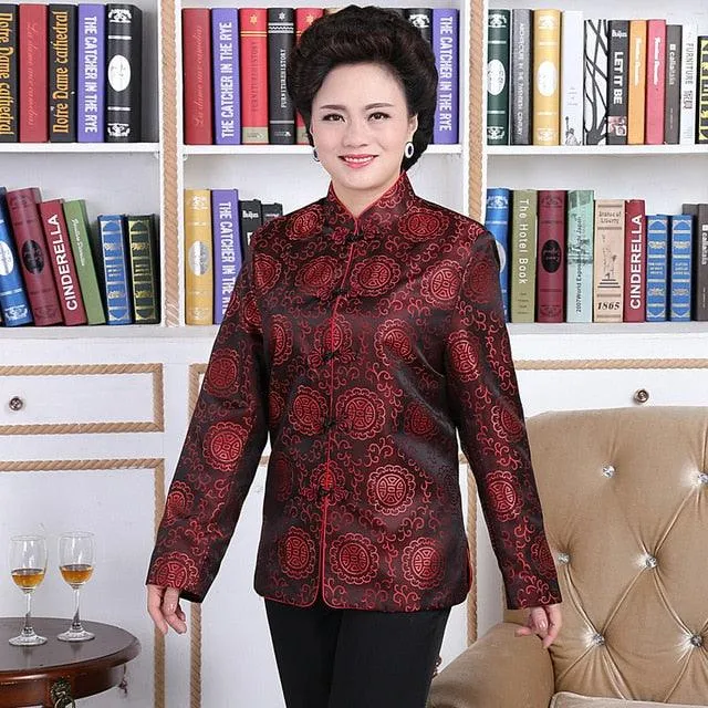 Traditional Men Chinese Cheongsam Pattern Suit Jacket