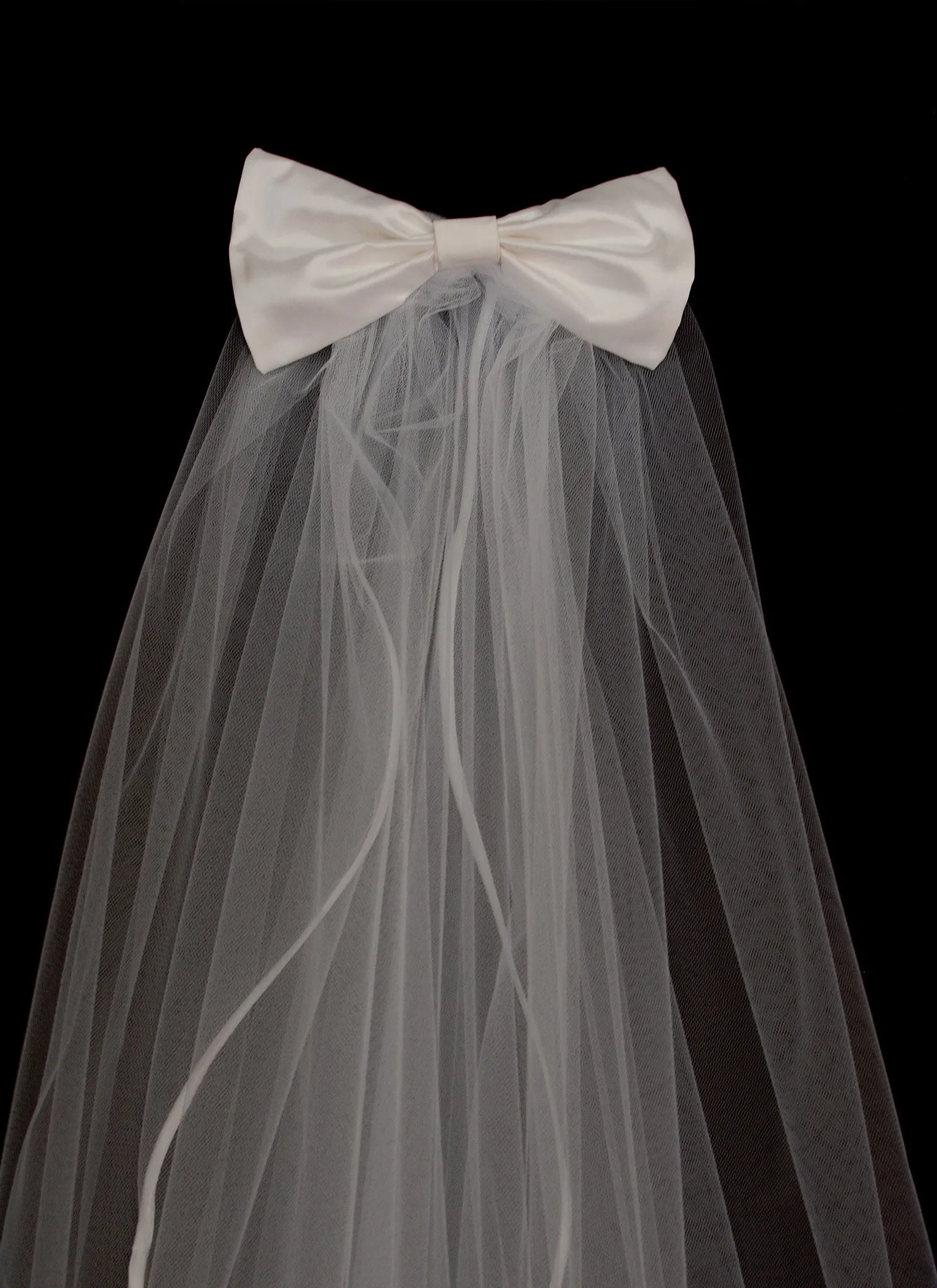 Veil - Bespoke Satin Edged waterfall Wedding Veil