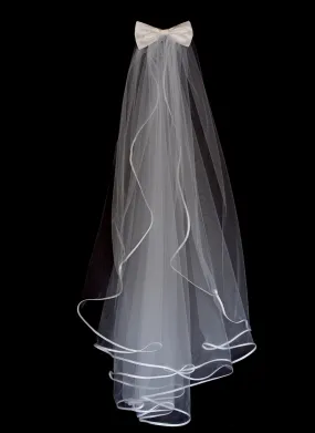 Veil - Bespoke Satin Edged waterfall Wedding Veil