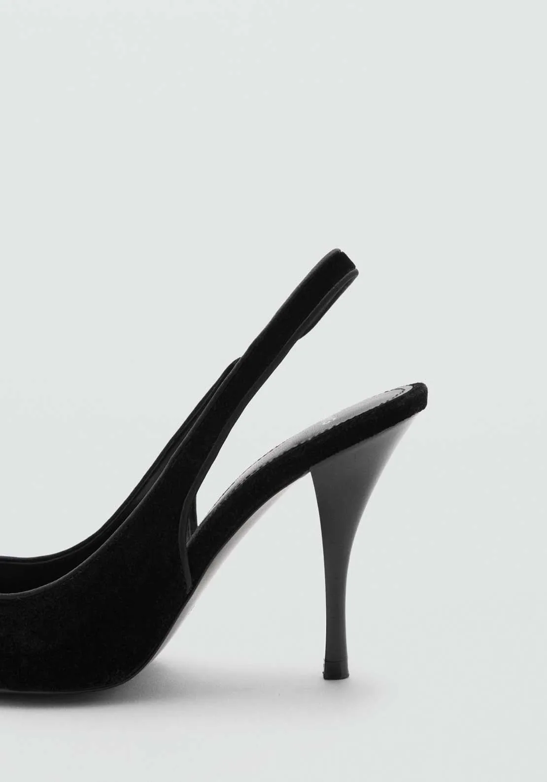 Velvet heeled shoes - Black