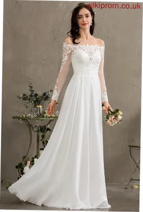 Wedding Chiffon Wedding Dresses Sara Floor-Length Dress A-Line