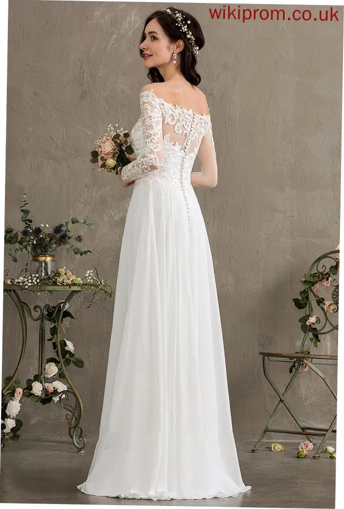 Wedding Chiffon Wedding Dresses Sara Floor-Length Dress A-Line