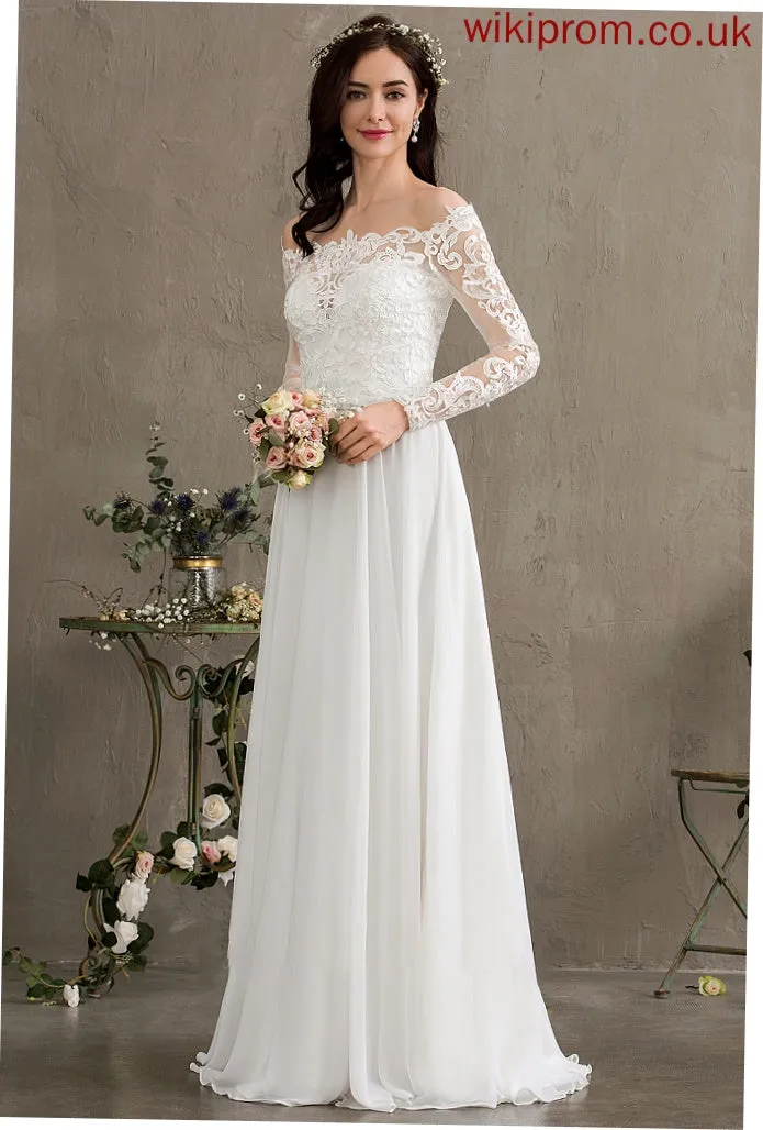 Wedding Chiffon Wedding Dresses Sara Floor-Length Dress A-Line
