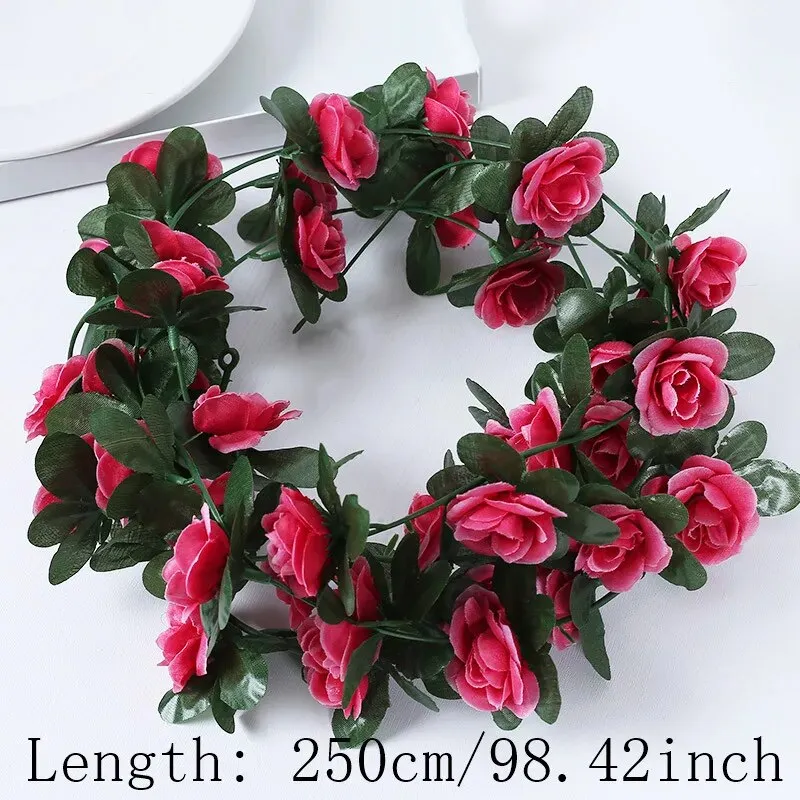 Wisteria Artificial Flowers Vine Garland Wedding Arch Decor Backdrop Fake Plants Foliage Rattan Trailing Faux Flowers Ivy Wall