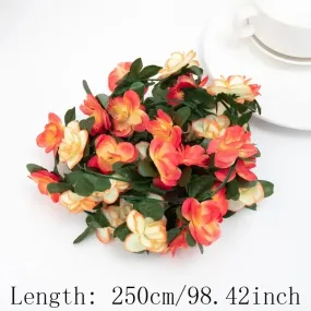Wisteria Artificial Flowers Vine Garland Wedding Arch Decor Backdrop Fake Plants Foliage Rattan Trailing Faux Flowers Ivy Wall