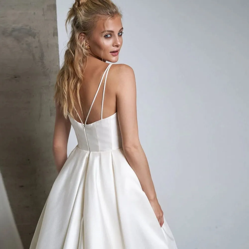 Women's Satin A-Line Wedding Dress